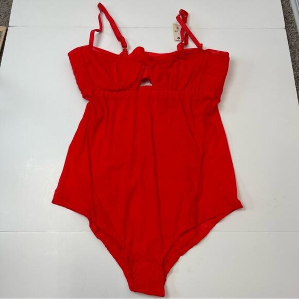 Revolve We are HAH Under the‎ Wire Bodysuit Blood Orange - Picture 2 of 16